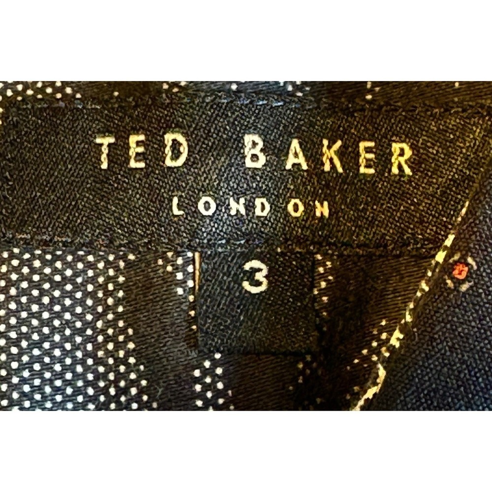 Ted Baker London Men's Button Down Shirt Sz 3 (M Standard) Preppy Tailored - Picture 6 of 7